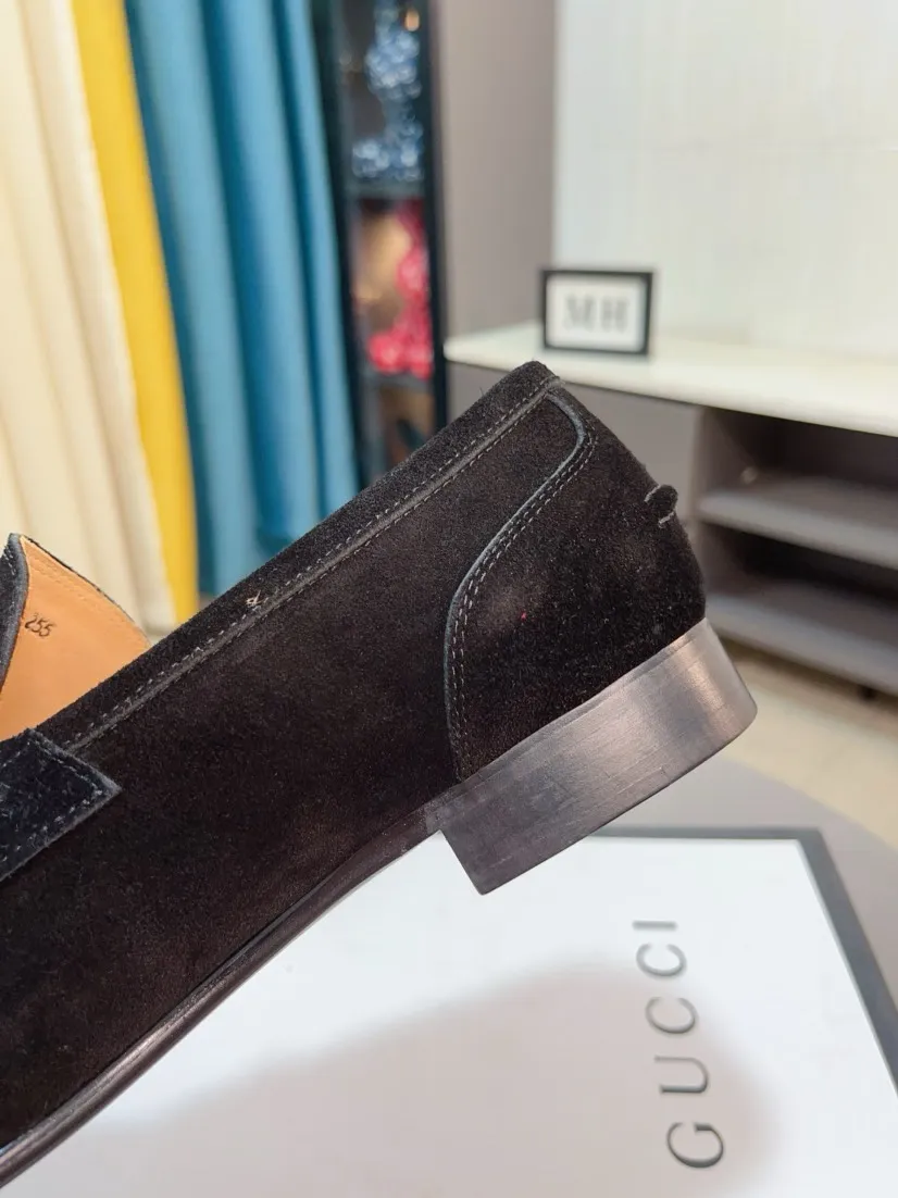 Men's shoes 💰500🌹🌹【GUCCI】The most popular classic Gucci leather shoes. Synchronized with the official website, the upper is made of Italian first-layer cowhide ➕cowhide lining, with unique brand and unique craftsmanship. Highlighting the hot style of the new year. Stop hesitating, stop wandering, get it now. Number: 38--44
